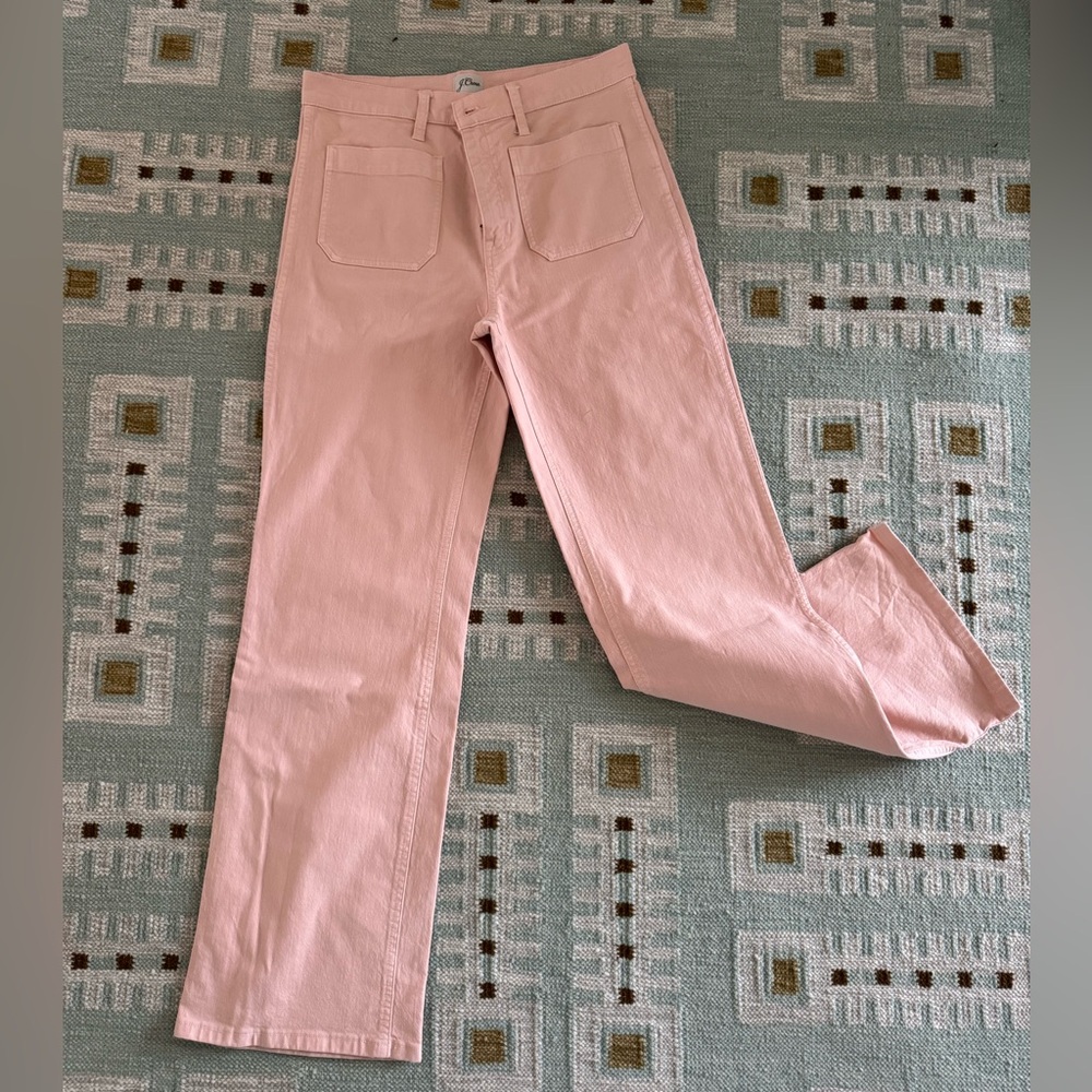J. Crew Light Pink Straight-Leg Jeans